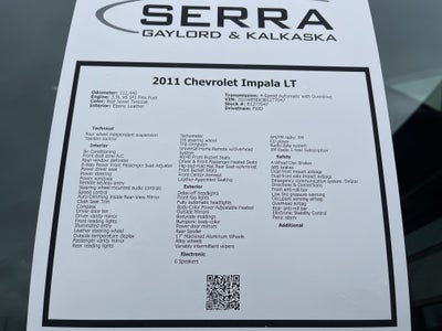 2011 Chevrolet Impala LT Retail