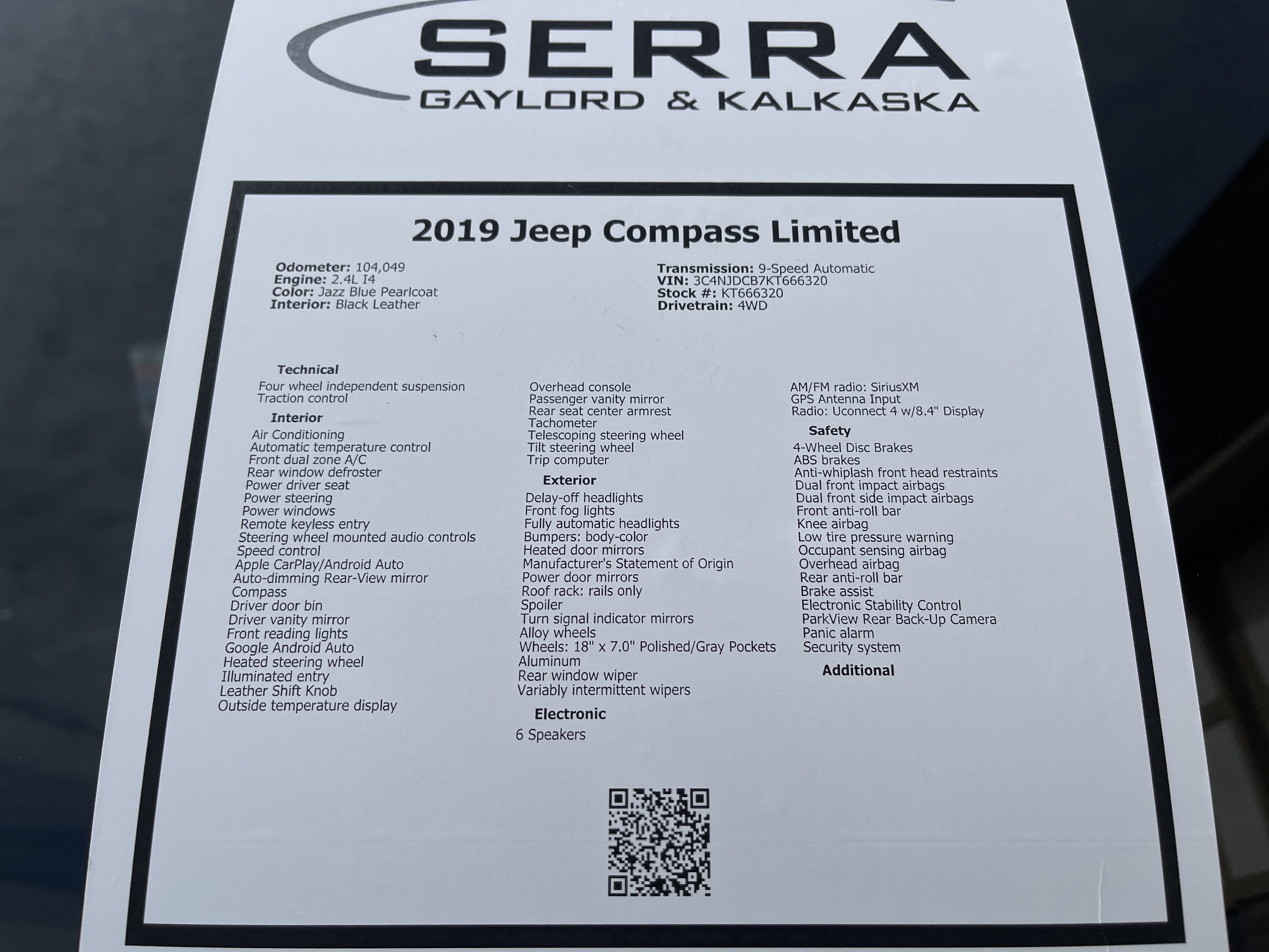 2019 Jeep Compass Limited