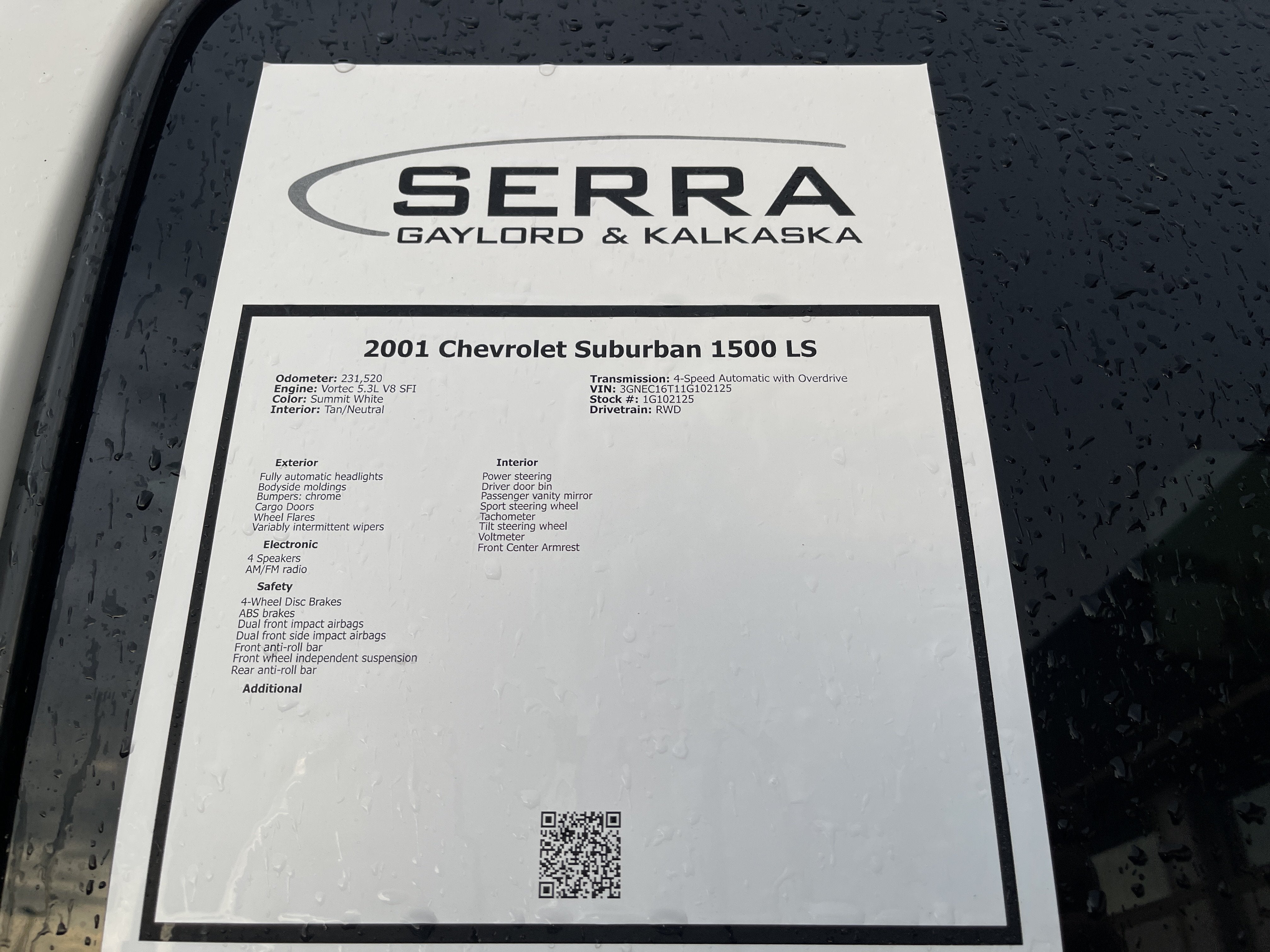 2001 Chevrolet Suburban LS