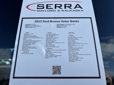 2023 Ford Bronco Outer Banks