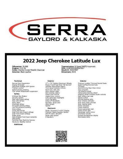 2022 Jeep Cherokee Altitude