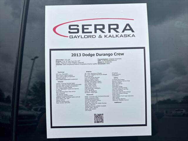 2013 Dodge Durango Crew