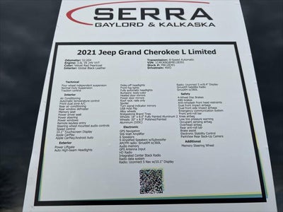 2021 Jeep Grand Cherokee L Limited 4x4