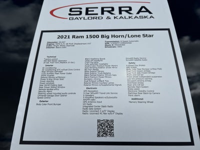 2021 RAM 1500 Big Horn