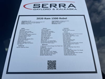 2020 RAM 1500 Rebel