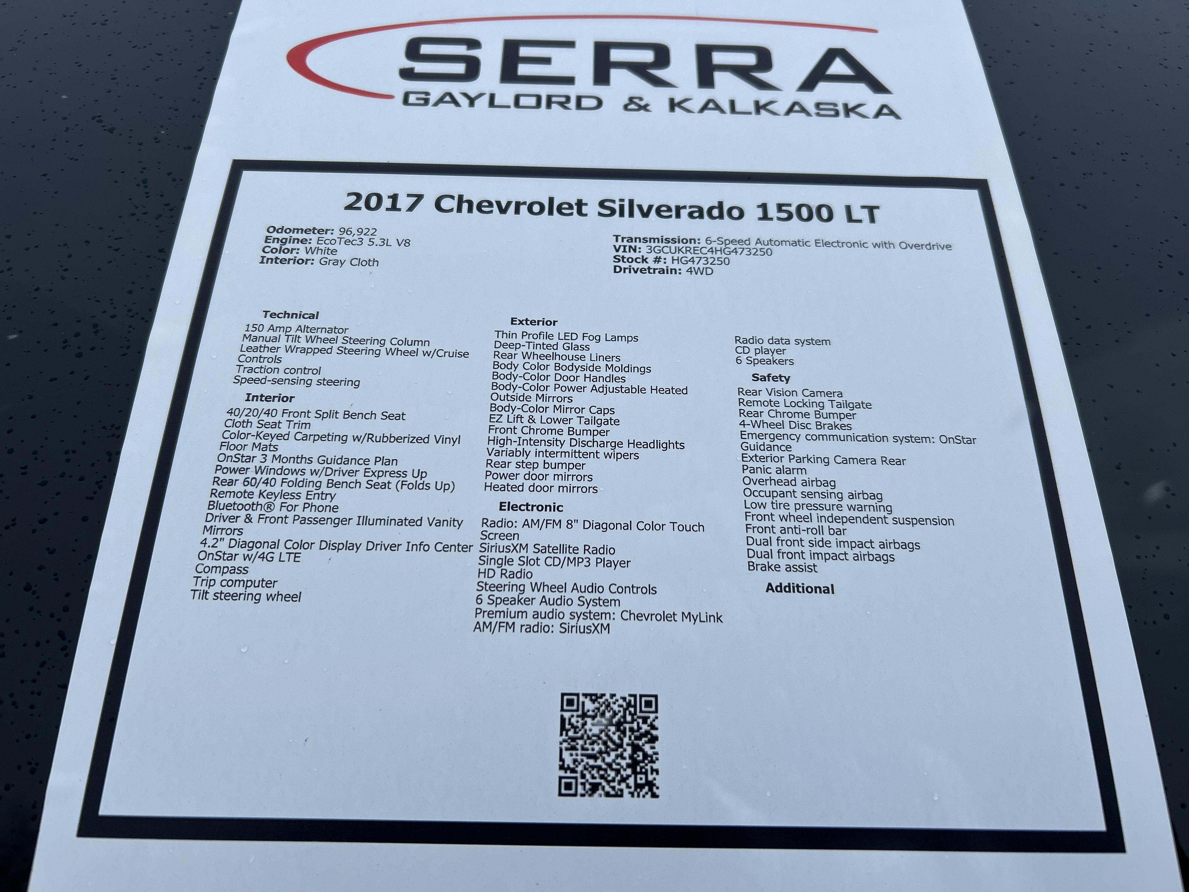 2017 Chevrolet Silverado 1500 LT