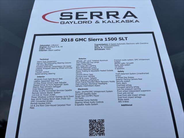 2018 GMC Sierra 1500 SLT