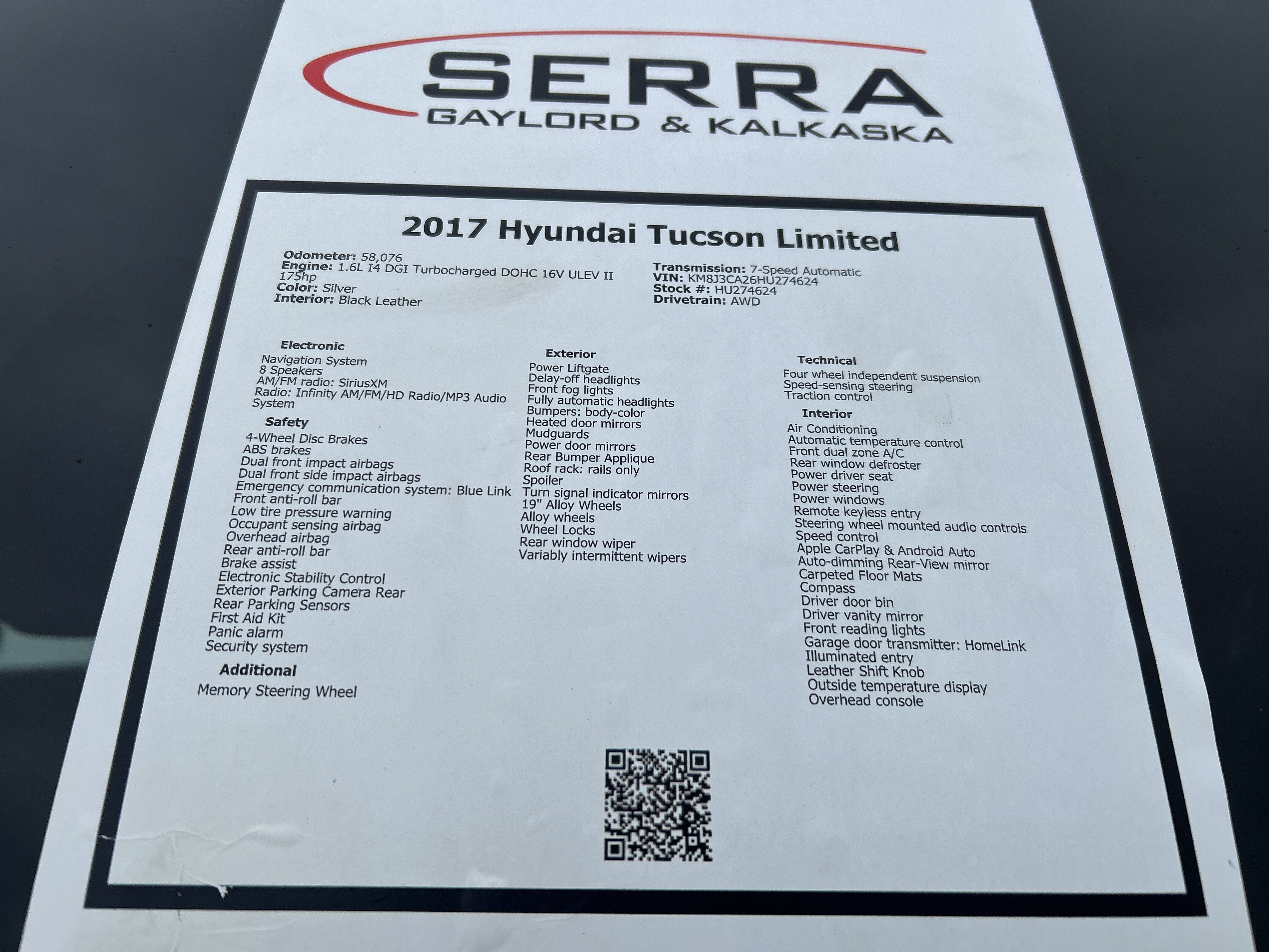 2017 Hyundai Tucson Limited